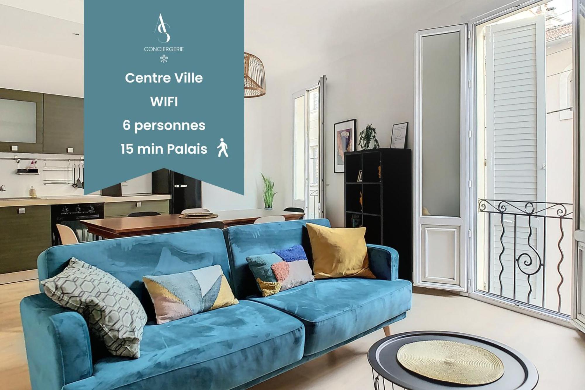 Saint Jean - 6 Pers 90m2 - 15 Min Palais - Climatise Appartamento Cannes